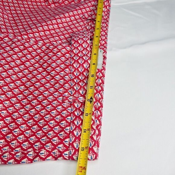 GAP Woman Size 6P Pink Slim Cropped Capri Pants Geometric Spring Summer 0812 - Picture 13 of 14